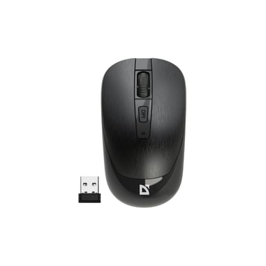 Мишка Defender Wave MM-995 Silent Wireless Black (52995) - фото 1