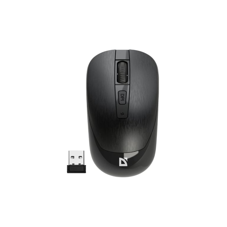 Мишка Defender Wave MM-995 Silent Wireless Black (52995) - фото 1