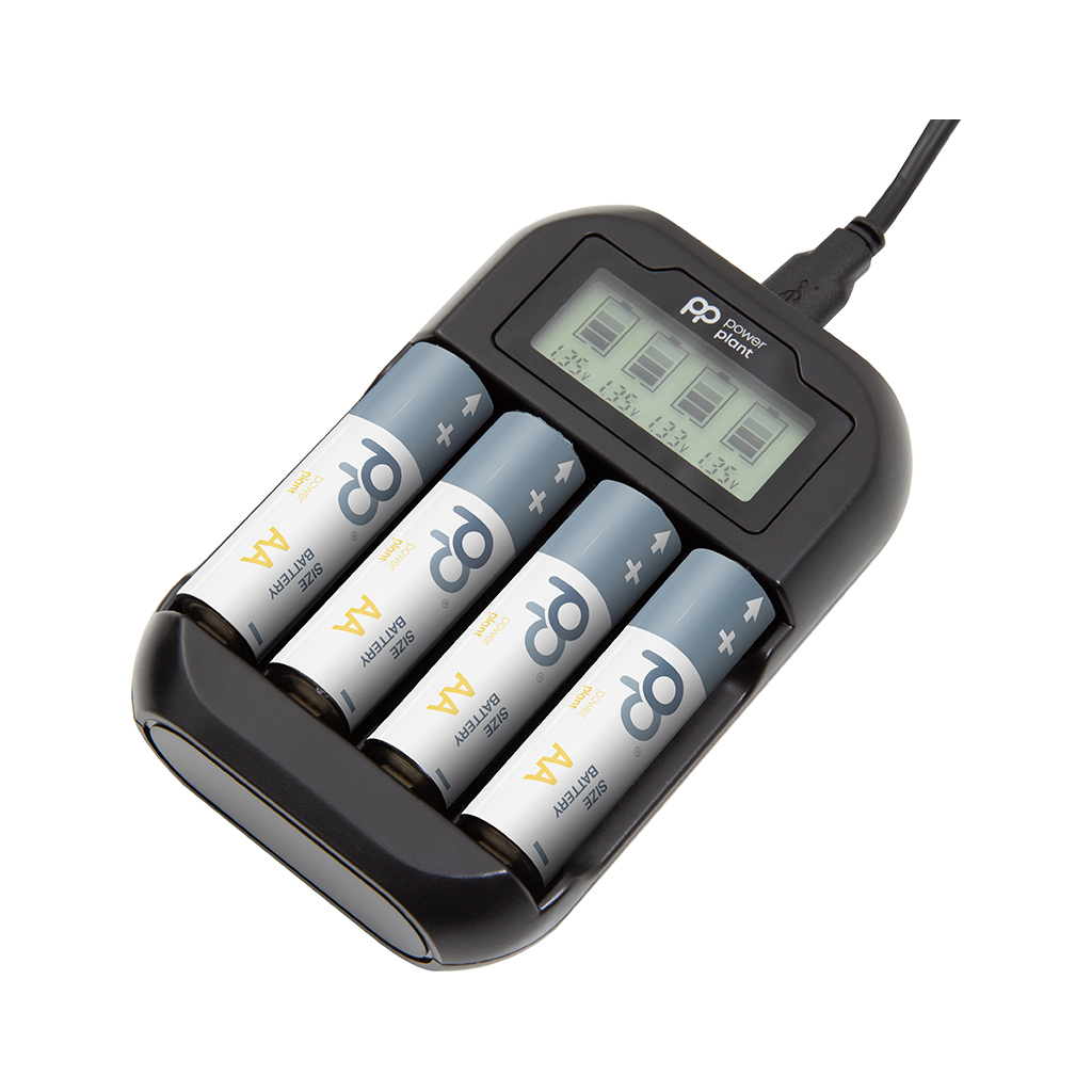 Зарядний пристрій для акумуляторів PowerPlant PP-UN4 (AA, AAA / input microUSB DC 5V/2A) (PP-UN4) - фото 2 Зарядний пристрій для акумуляторів PowerPlant PP-UN4 (AA, AAA / input microUSB DC 5V/2A) (PP-UN4) - фото 2