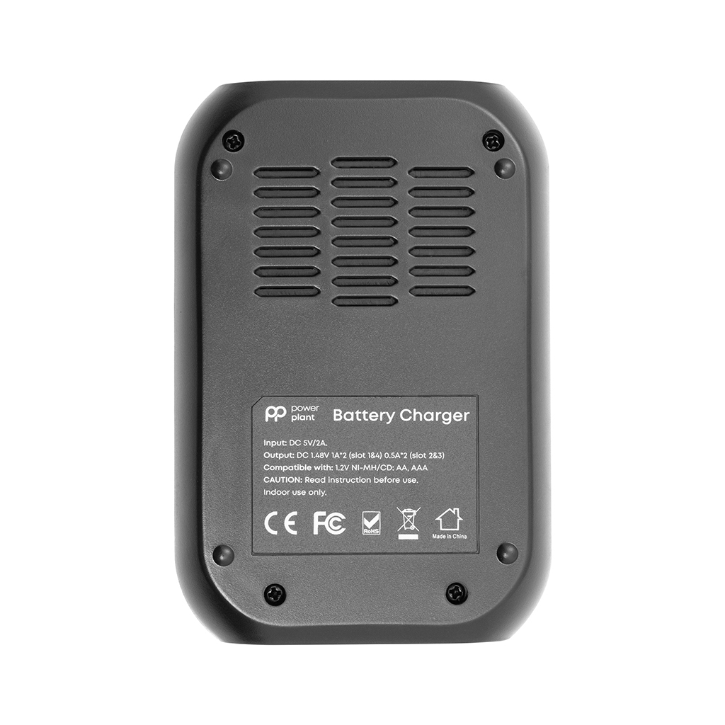 Зарядний пристрій для акумуляторів PowerPlant PP-UN4 (AA, AAA / input microUSB DC 5V/2A) (PP-UN4) - фото 3 Зарядний пристрій для акумуляторів PowerPlant PP-UN4 (AA, AAA / input microUSB DC 5V/2A) (PP-UN4) - фото 3