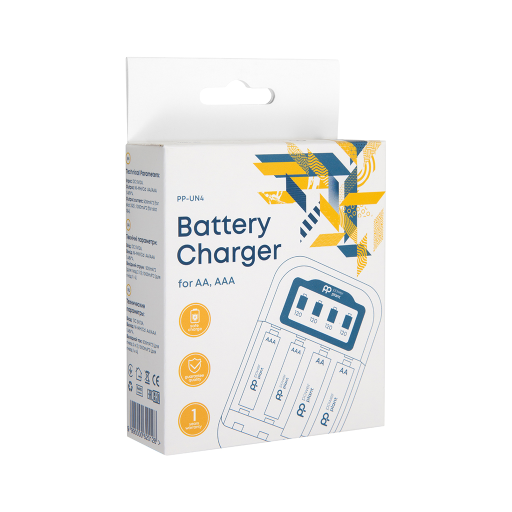 Зарядний пристрій для акумуляторів PowerPlant PP-UN4 (AA, AAA / input microUSB DC 5V/2A) (PP-UN4) - фото 5 Зарядний пристрій для акумуляторів PowerPlant PP-UN4 (AA, AAA / input microUSB DC 5V/2A) (PP-UN4) - фото 5