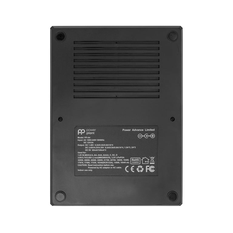 Зарядний пристрій для акумуляторів PowerPlant PP-A4 (Ni-MH,Cd,Li-ion,LiFePO4 / input AC 100V-240V DC 12V) (AA620173) - фото 3