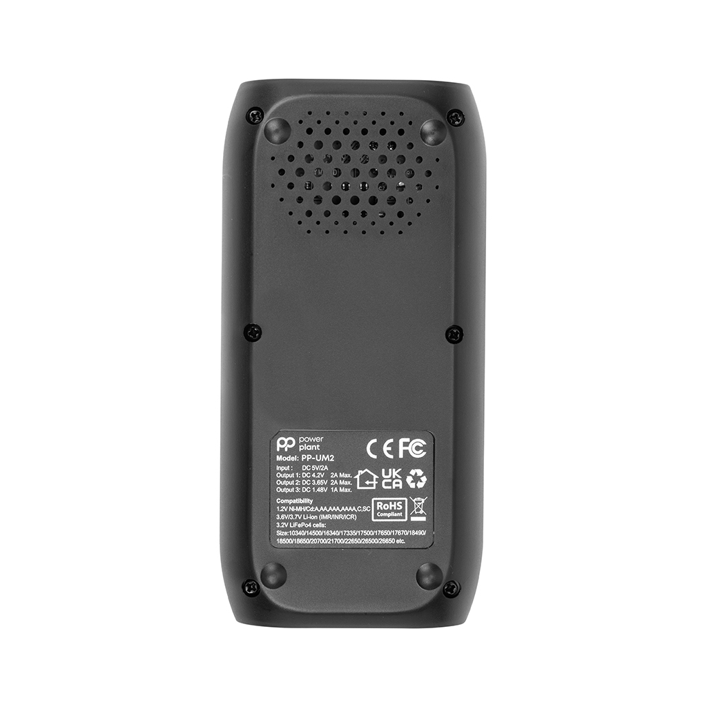 Зарядний пристрій для акумуляторів PowerPlant PP-UM2 (Ni-Mh, Ni-Cd, Li-ion, LiFePO4 / input DC 5V/2A) (AA620180) - фото 3 Зарядний пристрій для акумуляторів PowerPlant PP-UM2 (Ni-Mh, Ni-Cd, Li-ion, LiFePO4 / input DC 5V/2A) (AA620180) - фото 3