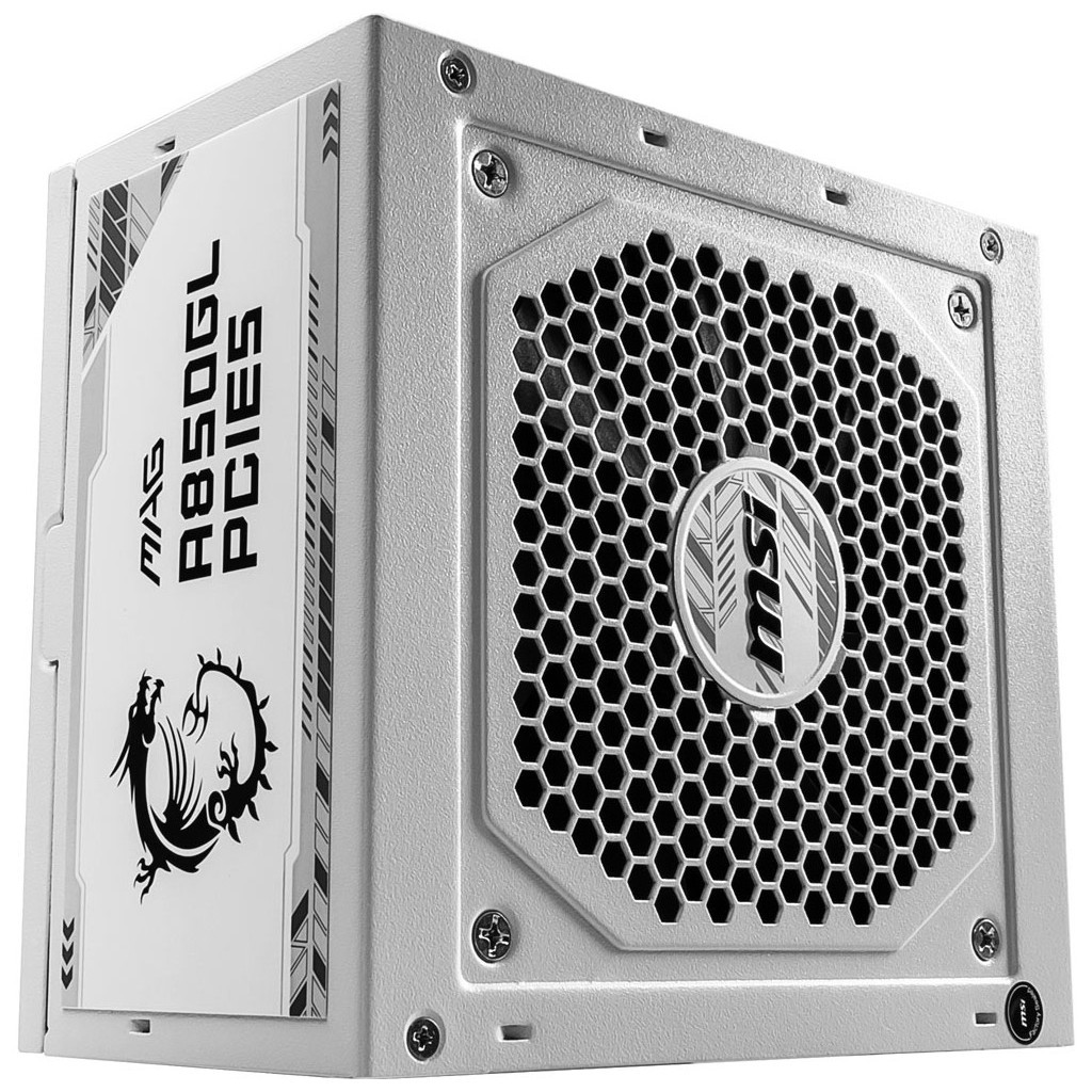Блок живлення MSI 850W (MAG A850GL PCIE5 WHITE) - фото 7 Блок живлення MSI 850W (MAG A850GL PCIE5 WHITE) - фото 7
