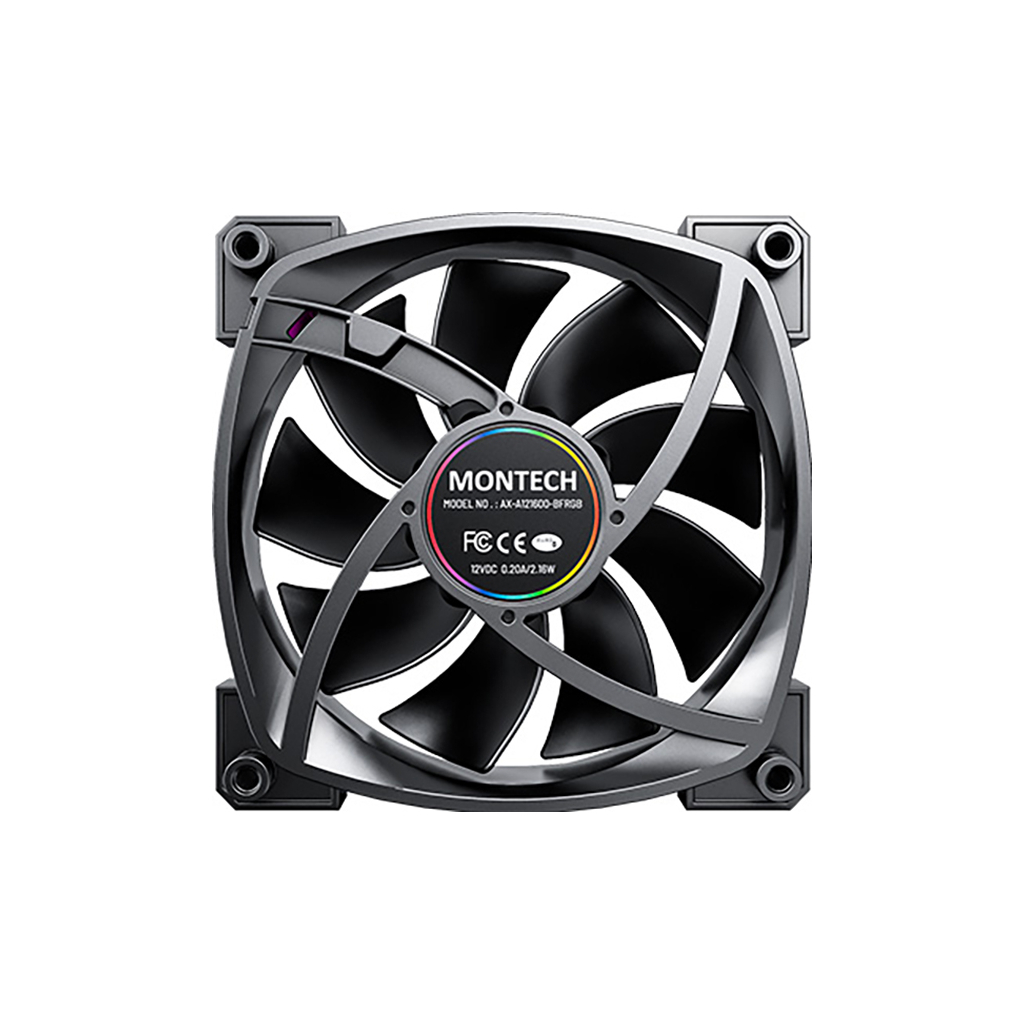 Кулер до корпусу MONTECH AX120 PWM BLACK - фото 5 Кулер до корпусу MONTECH AX120 PWM BLACK - фото 5