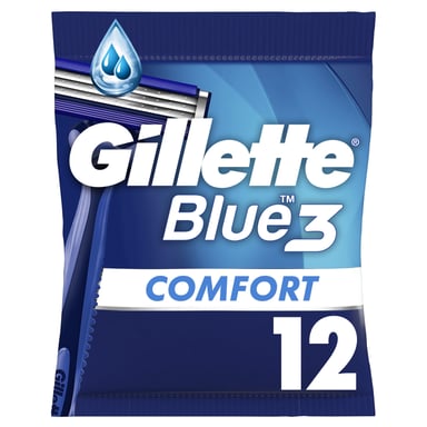Бритва Gillette Blue 3 Plus Comfort 12 шт. (8700216148092) - фото 1