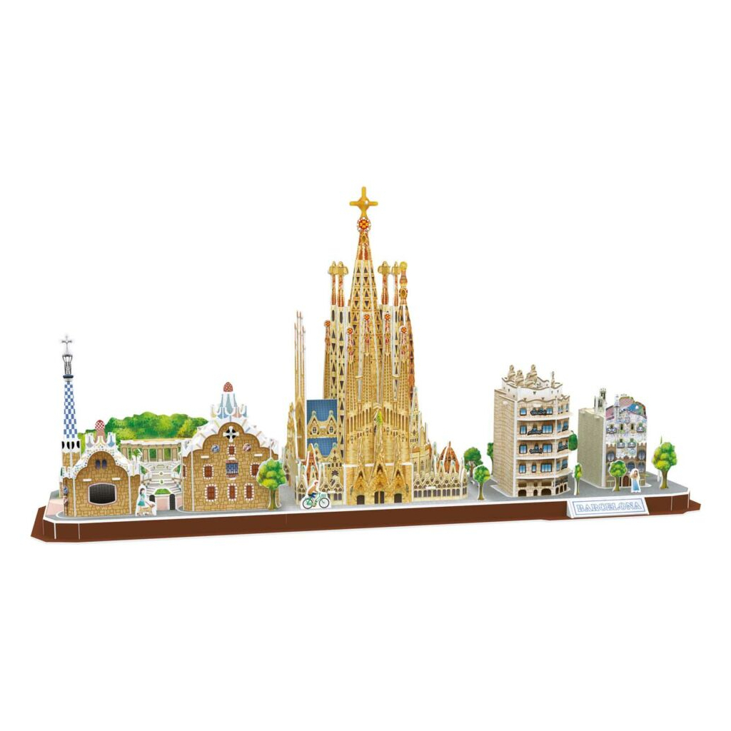 Пазл Cubic Fun Тривимірна головоломка-конструктор City Line Barcelona (MC256h) - фото 2 Пазл Cubic Fun Тривимірна головоломка-конструктор City Line Barcelona (MC256h) - фото 2