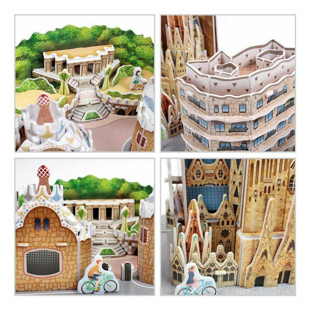 Пазл Cubic Fun Тривимірна головоломка-конструктор City Line Barcelona (MC256h) - фото 7 Пазл Cubic Fun Тривимірна головоломка-конструктор City Line Barcelona (MC256h) - фото 7