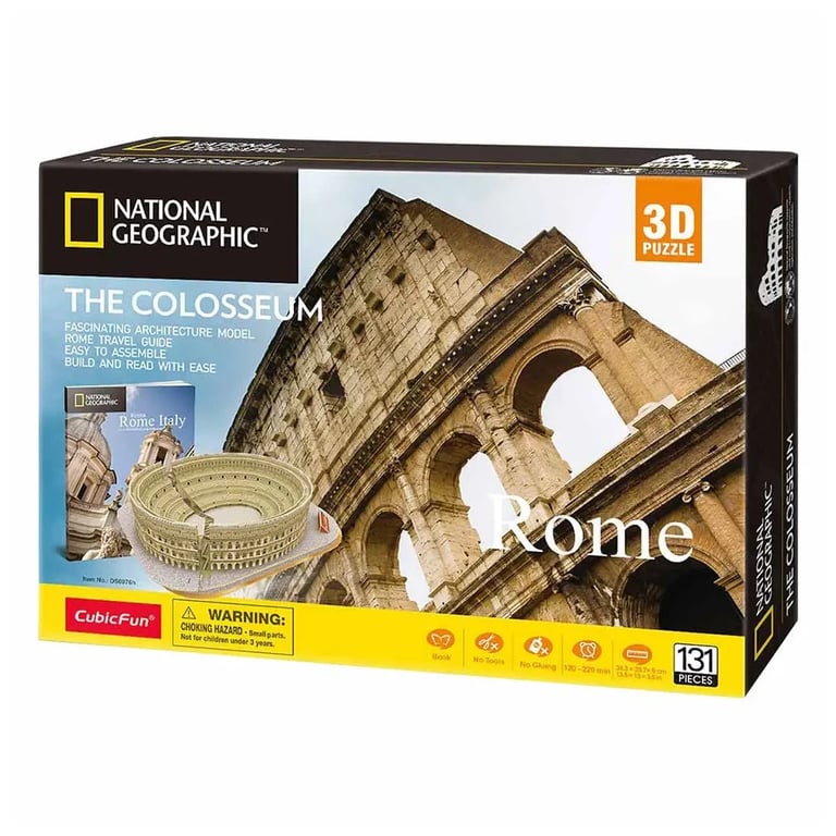Пазл Cubic Fun Тривимірна головоломка-конструктор National Geographic Колізей (DS0976h) - фото 1