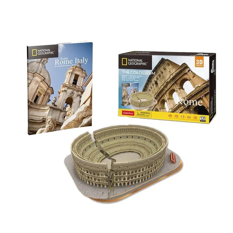 Пазл Cubic Fun Тривимірна головоломка-конструктор National Geographic Колізей (DS0976h) - фото 3