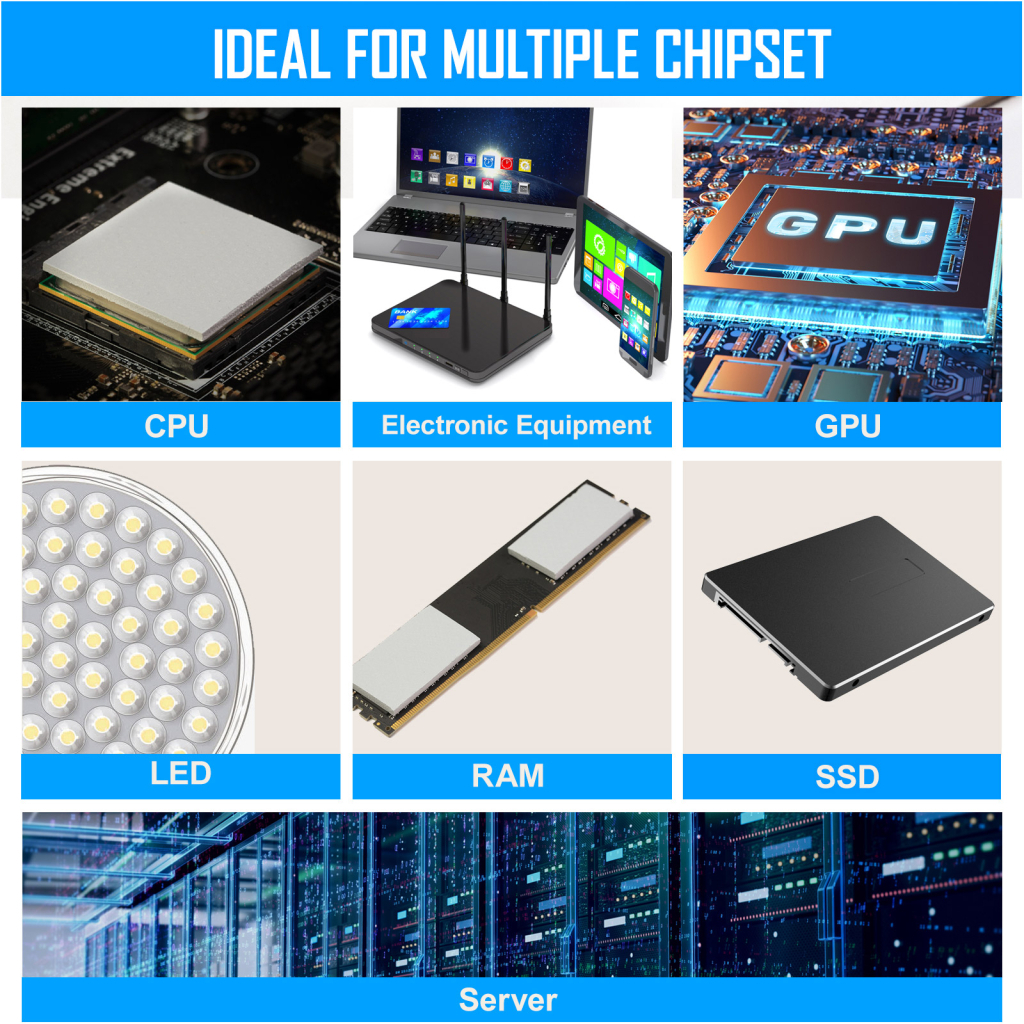 Термопрокладка Zezzio Thermal Pad 12.8 W/mK 85х45x1 мм - фото 4 Термопрокладка Zezzio Thermal Pad 12.8 W/mK 85х45x1 мм - фото 4