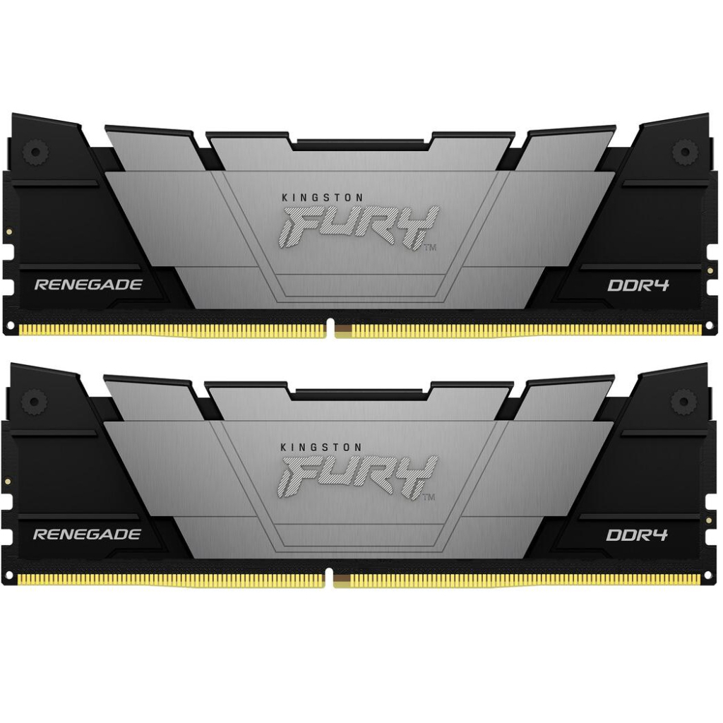 Модуль пам'яті для комп'ютера DDR4 16GB (2x8GB) 3200 MHz Fury Renegade Black Kingston Fury (ex.HyperX) (KF432C16RB2K2/16) - фото 1 Модуль пам'яті для комп'ютера DDR4 16GB (2x8GB) 3200 MHz Fury Renegade Black Kingston Fury (ex.HyperX) (KF432C16RB2K2/16) - фото 1