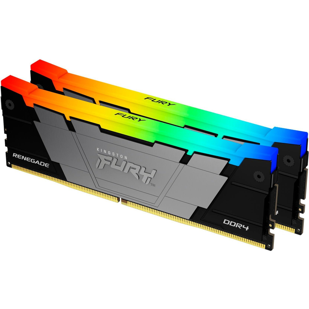 Модуль пам'яті для комп'ютера DDR4 32GB (2x16GB) 3600 MHz Fury Renegade RGB Kingston Fury (ex.HyperX) (KF436C16RB12AK2/32) - фото 2 Модуль пам'яті для комп'ютера DDR4 32GB (2x16GB) 3600 MHz Fury Renegade RGB Kingston Fury (ex.HyperX) (KF436C16RB12AK2/32) - фото 2
