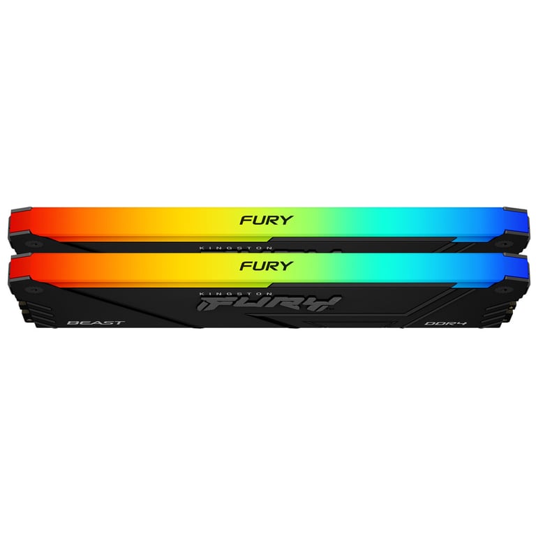 Модуль пам'яті для комп'ютера DDR4 32GB (2x16GB) 3200 MHz FURY Beast RGB Kingston Fury (ex.HyperX) (KF432C16BB2AK2/32) - фото 3