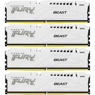 Модуль пам'яті для комп'ютера DDR5 128GB (4x32GB) 5600 MHz FURY Beast White Kingston Fury (ex.HyperX) (KF556C40BWK4-128) - фото 1