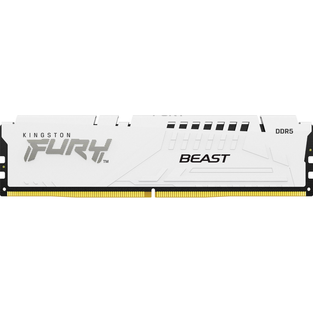 Модуль пам'яті для комп'ютера DDR5 32GB 5200 MHz FURY Beast White Kingston Fury (ex.HyperX) (KF552C40BW-32) - фото 1 Модуль пам'яті для комп'ютера DDR5 32GB 5200 MHz FURY Beast White Kingston Fury (ex.HyperX) (KF552C40BW-32) - фото 1