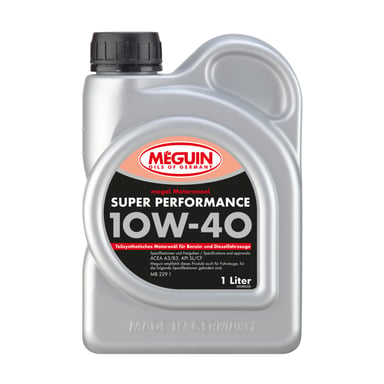 Моторна олива Meguin SUPER PERFORMANCE SAE 10W-40 1л (4366) - фото 1