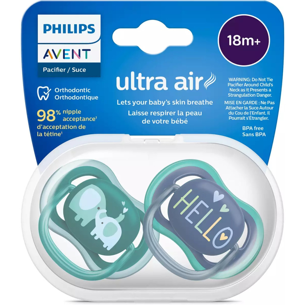Пустушка Philips AVENT Ultra Air, 18+ міс. 2 шт (SCF349/18) - фото 3 Пустушка Philips AVENT Ultra Air, 18+ міс. 2 шт (SCF349/18) - фото 3