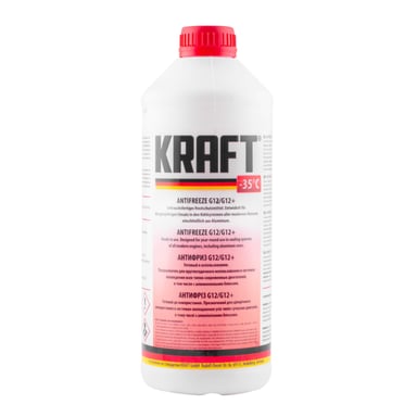 Антифриз KRAFT G12/G12+ -35 (червоний) 1,5л (KF109) - фото 1