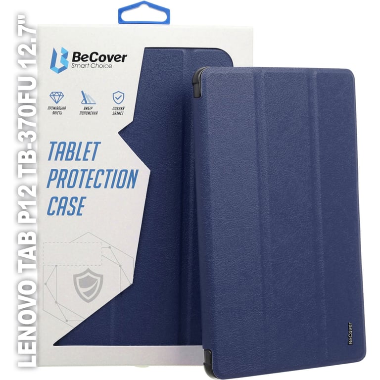 Чохол до планшета BeCover Smart Case Lenovo Tab P12 TB-370FU 12.7" Deep Blue (710057) - фото 1
