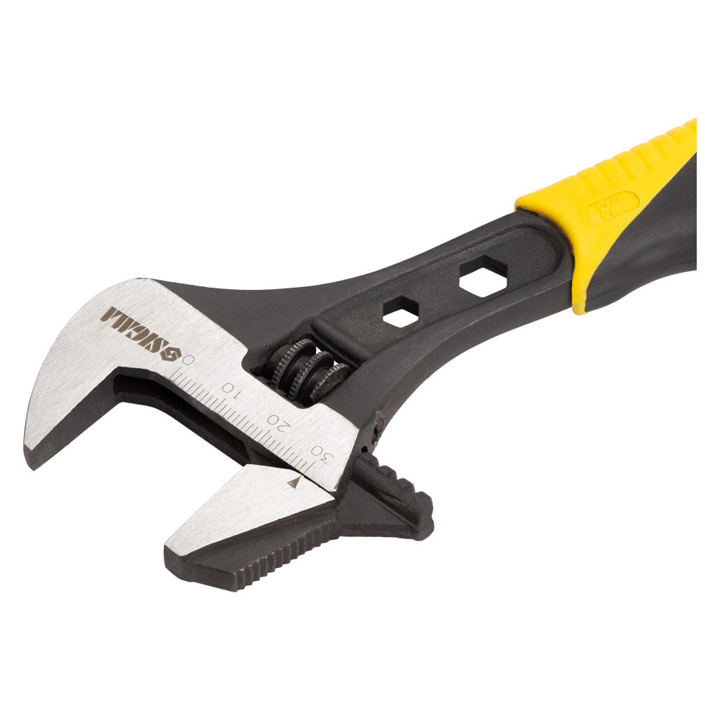 Ключ Sigma розвідний з переставною губкою 200мм, 0-30мм CrV (TPR) (4100921) - фото 8 Ключ Sigma розвідний з переставною губкою 200мм, 0-30мм CrV (TPR) (4100921) - фото 8