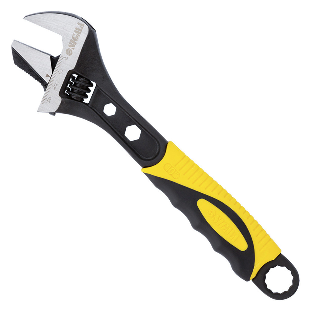 Ключ Sigma розвідний з переставною губкою 250мм, 0-35мм CrV (TPR) (4100931) - фото 1 Ключ Sigma розвідний з переставною губкою 250мм, 0-35мм CrV (TPR) (4100931) - фото 1