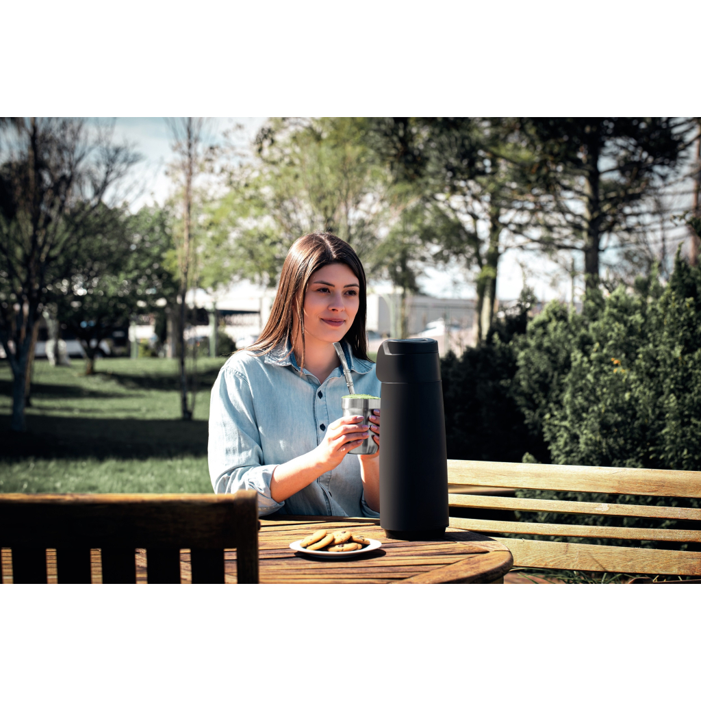 Термос Tramontina Exata 1,8 л з сифоном Чорний (61639/583) - фото 4 Термос Tramontina Exata 1,8 л з сифоном Чорний (61639/583) - фото 4