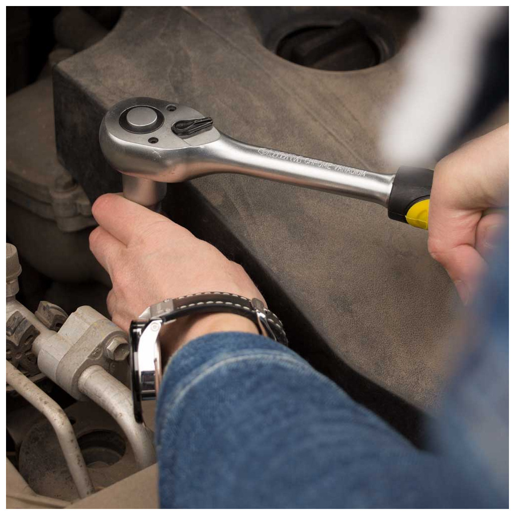 Набір торцевих головок Sigma 1/2" з набором насадок та подовжувачем 12шт CrV mid (6003701) - фото 5 Набір торцевих головок Sigma 1/2" з набором насадок та подовжувачем 12шт CrV mid (6003701) - фото 5