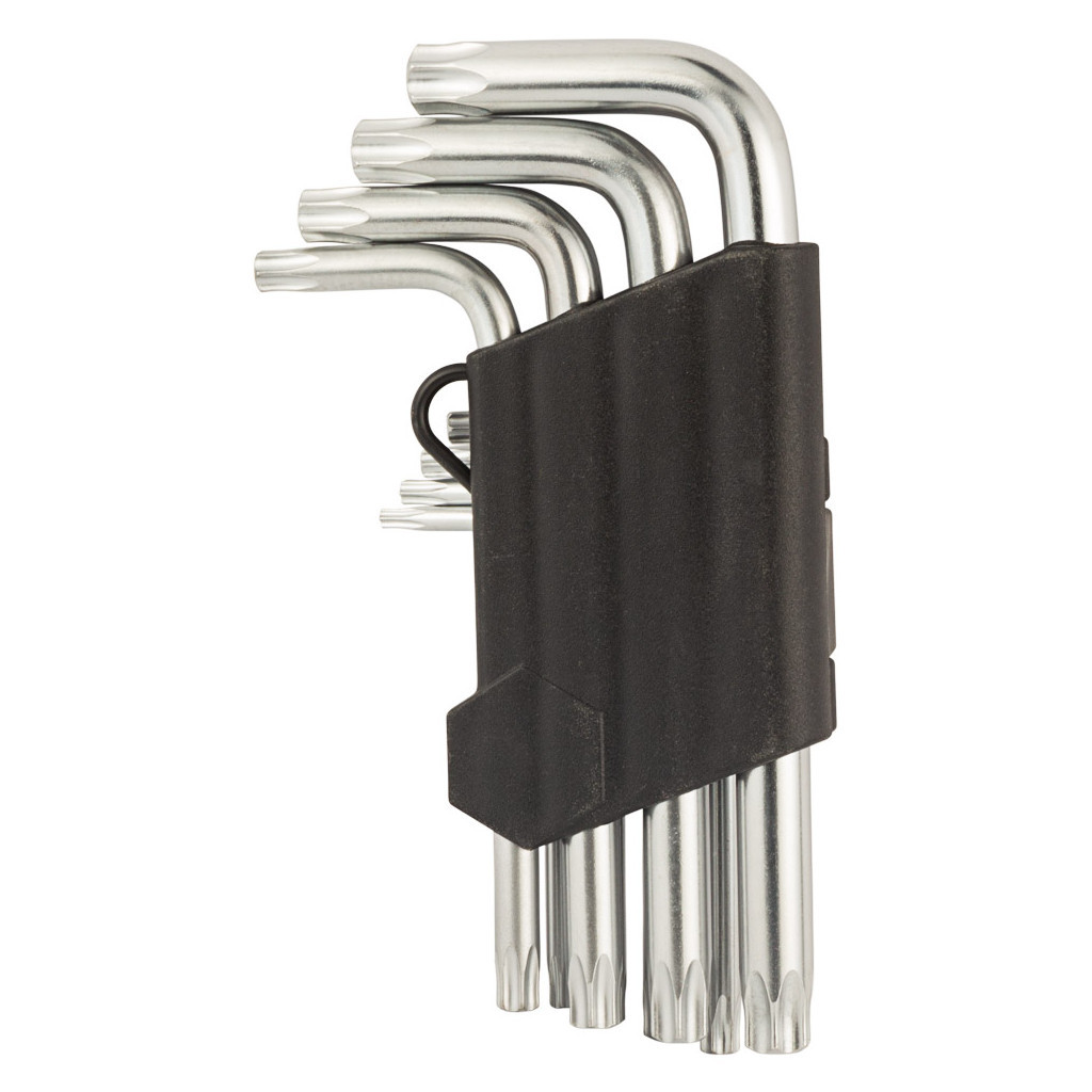 Ключ Sigma набір TORX 9шт T10-T50 CrV, короткі з отвором (4022211) - фото 3 Ключ Sigma набір TORX 9шт T10-T50 CrV, короткі з отвором (4022211) - фото 3