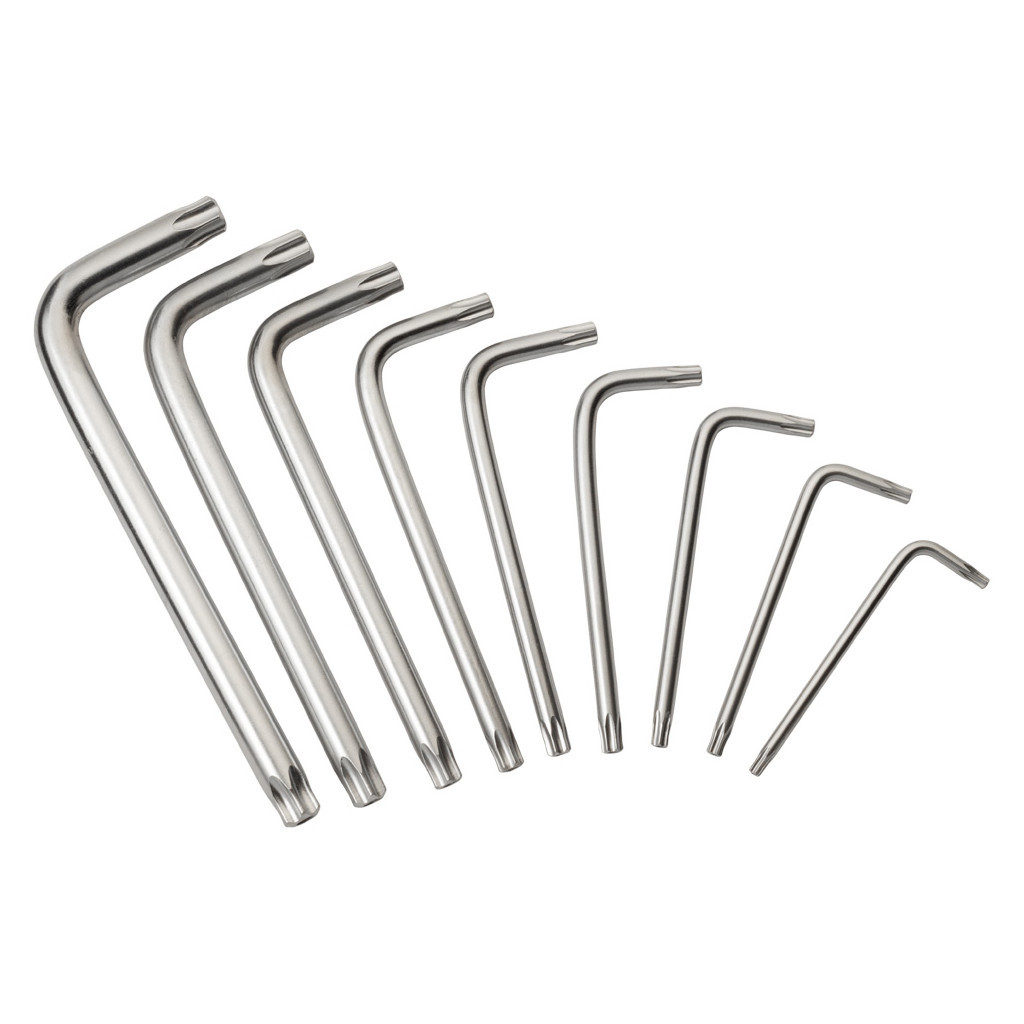 Ключ Sigma набір TORX 9шт T10-T50 CrV, короткі з отвором (4022211) - фото 7 Ключ Sigma набір TORX 9шт T10-T50 CrV, короткі з отвором (4022211) - фото 7