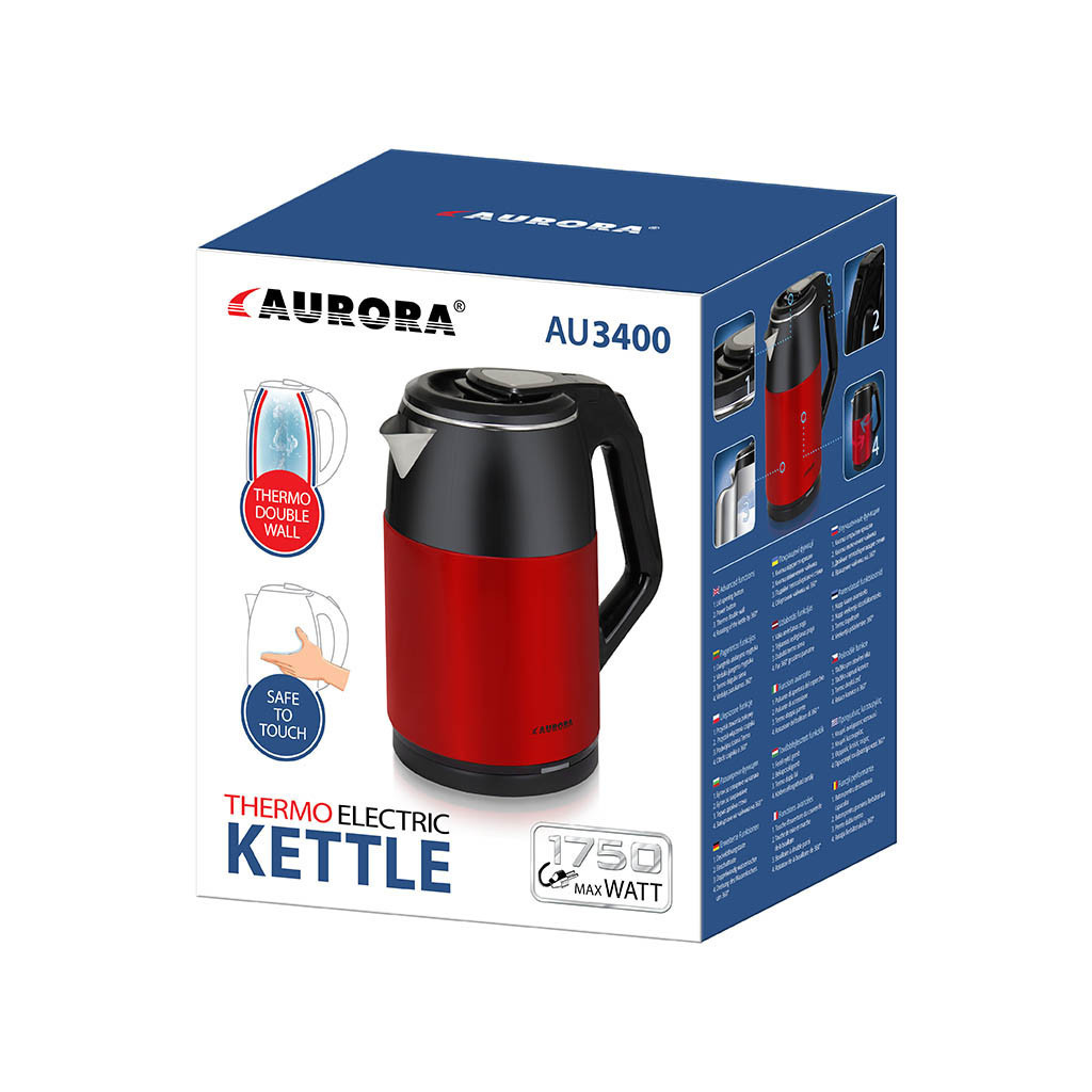 Електрочайник Aurora AU3400 - фото 3 Електрочайник Aurora AU3400 - фото 3