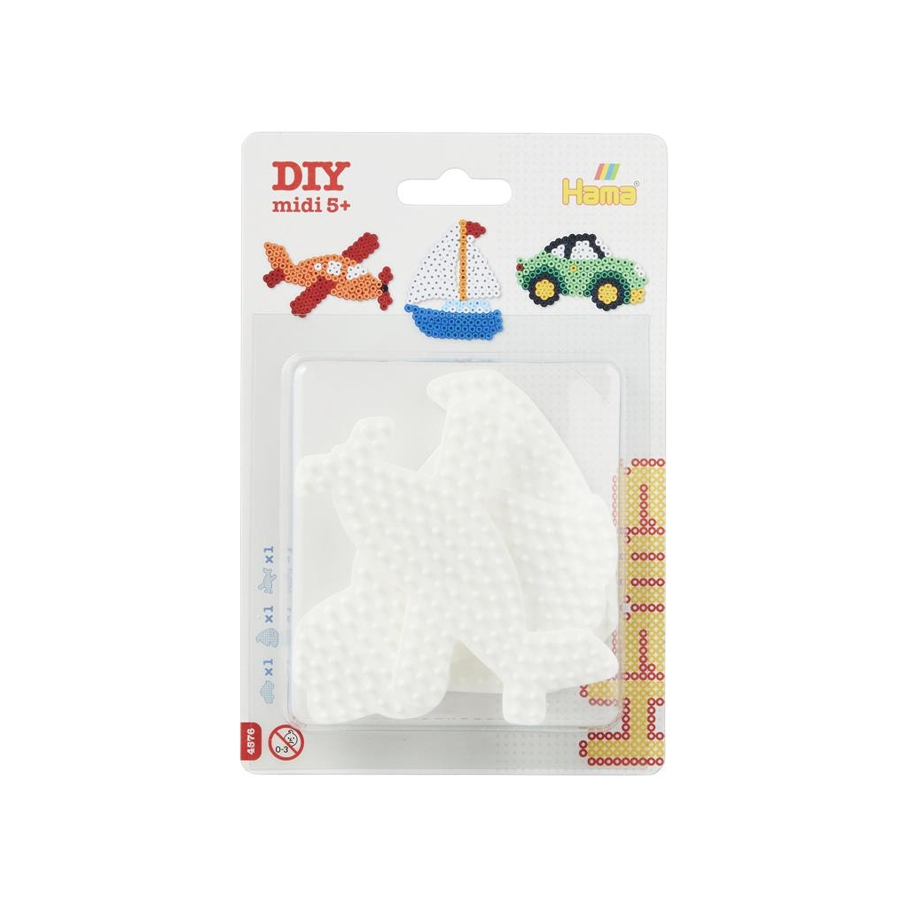 Набір для творчості Hama набір полів для термомозаїки (автомобіль, вітрильник, літак) (HM-4576) - фото 1 Набір для творчості Hama набір полів для термомозаїки (автомобіль, вітрильник, літак) (HM-4576) - фото 1