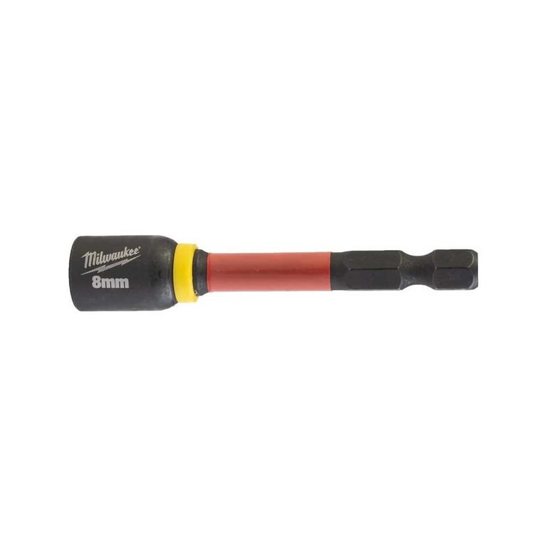 Головка магнітна Milwaukee 1/4″, шестигранна, 8 мм Shockwave, ударостійка (4932492439)