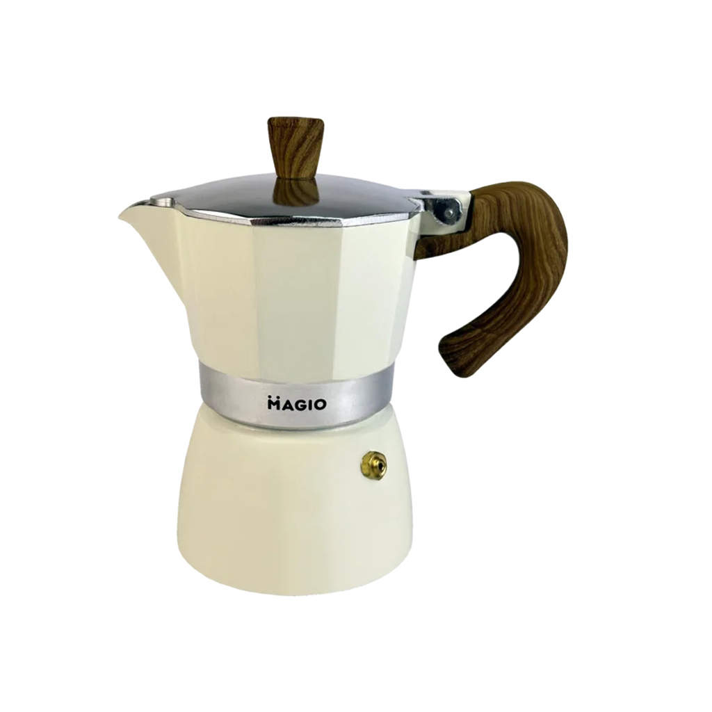 Гейзерна кавоварка Magio Бежева 3 порції 150 мл (MG-1007) Гейзерна кавоварка Magio Бежева 3 порції 150 мл (MG-1007)