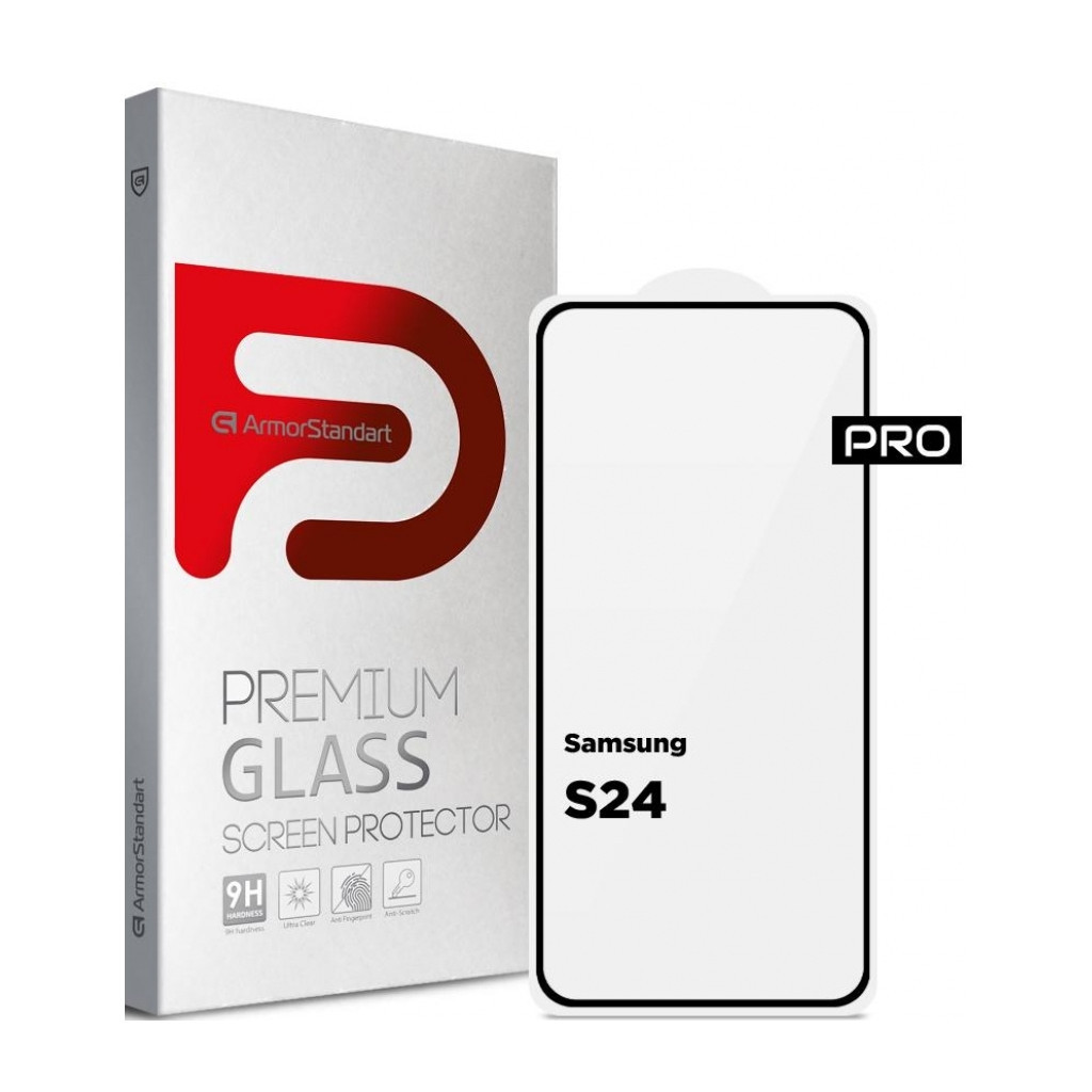 Скло захисне Armorstandart Pro Samsung S24 Black (ARM72436) - фото 1 Скло захисне Armorstandart Pro Samsung S24 Black (ARM72436) - фото 1