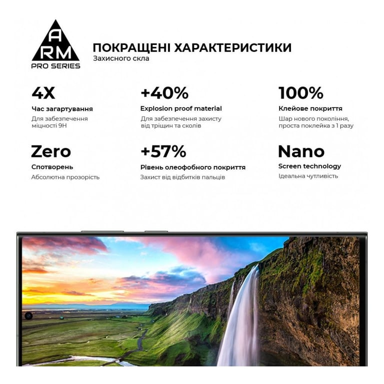 Скло захисне Armorstandart Pro Samsung S24 Ultra Black (ARM72438) - фото 5