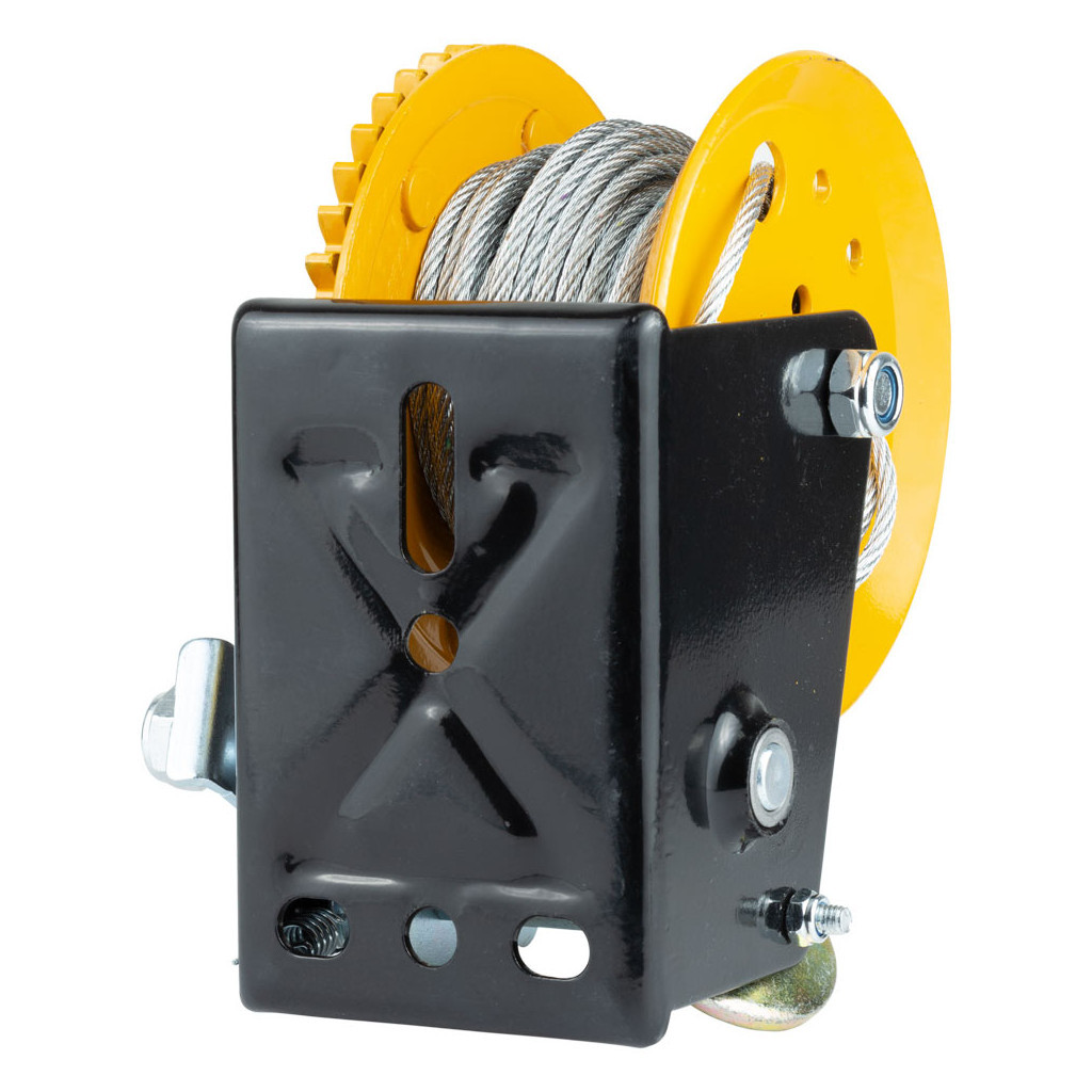 Лебідка Sigma ручна барабанна, сталевий трос 10мx5мм, 550кг (6134011) - фото 12 Лебідка Sigma ручна барабанна, сталевий трос 10мx5мм, 550кг (6134011) - фото 12