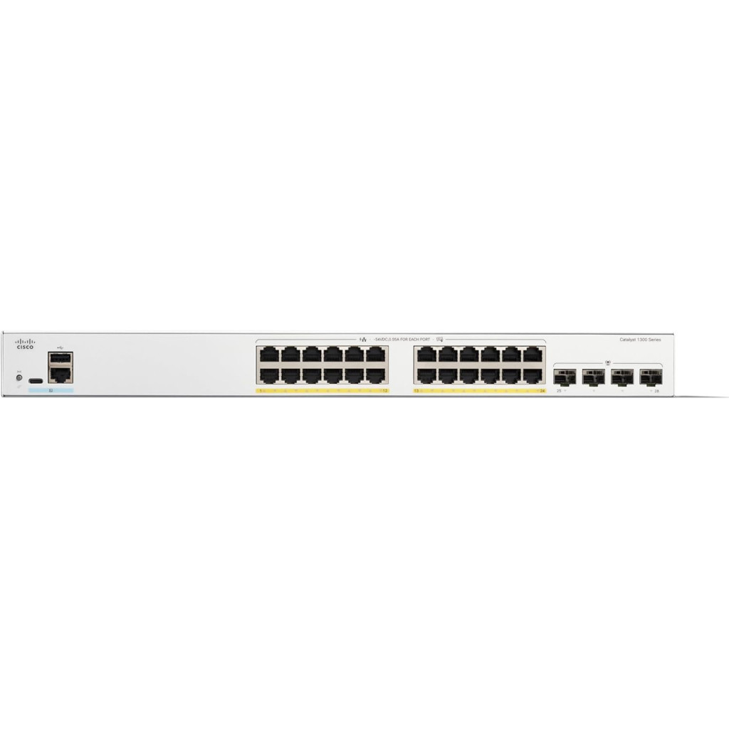 Комутатор мережевий Cisco C1300-24T-4X - фото 2 Комутатор мережевий Cisco C1300-24T-4X - фото 2