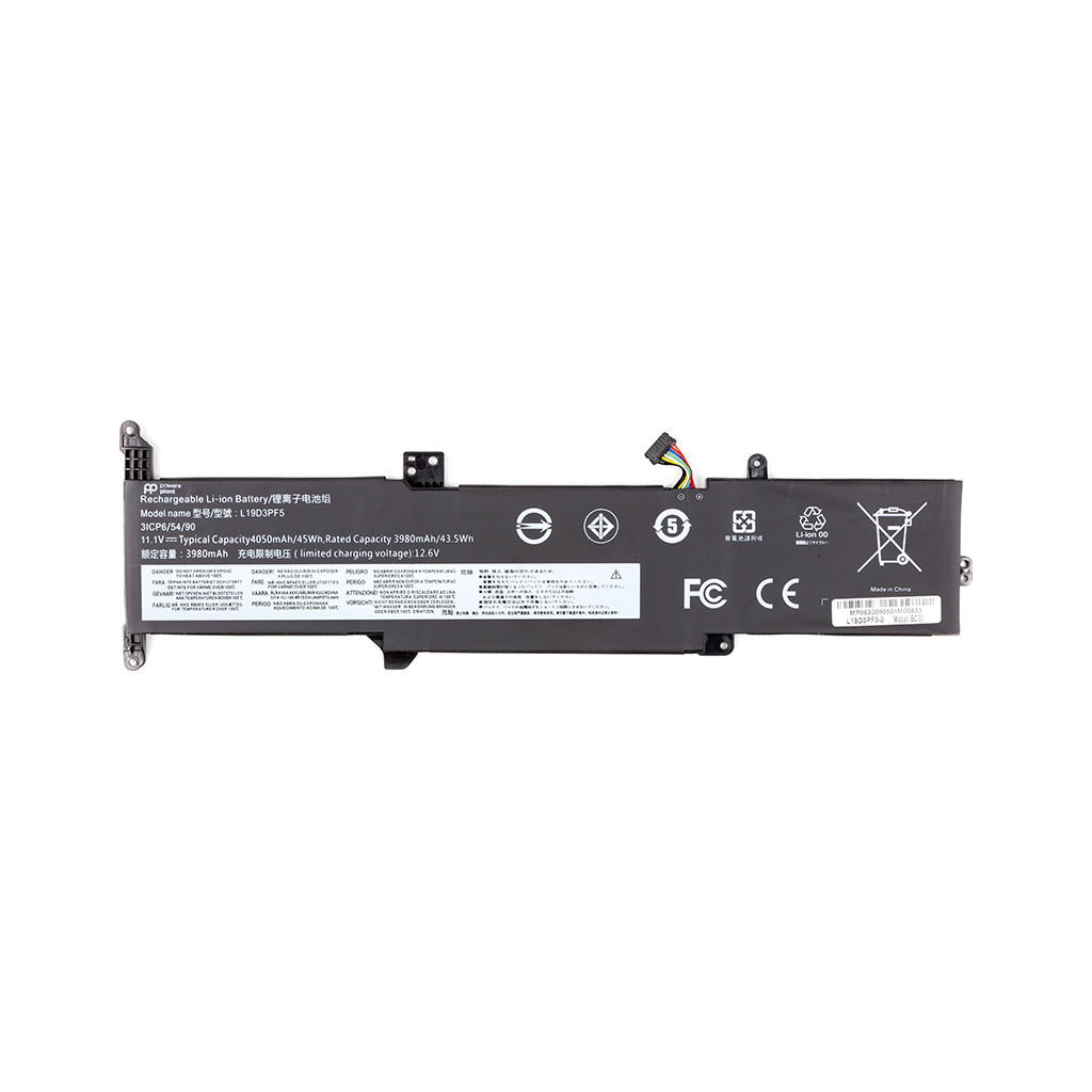 Акумулятор до ноутбука LENOVO Ideapad 3-15 (L19D3PF5) 11.1V 3980mAh PowerPlant (NB482047) - фото 1