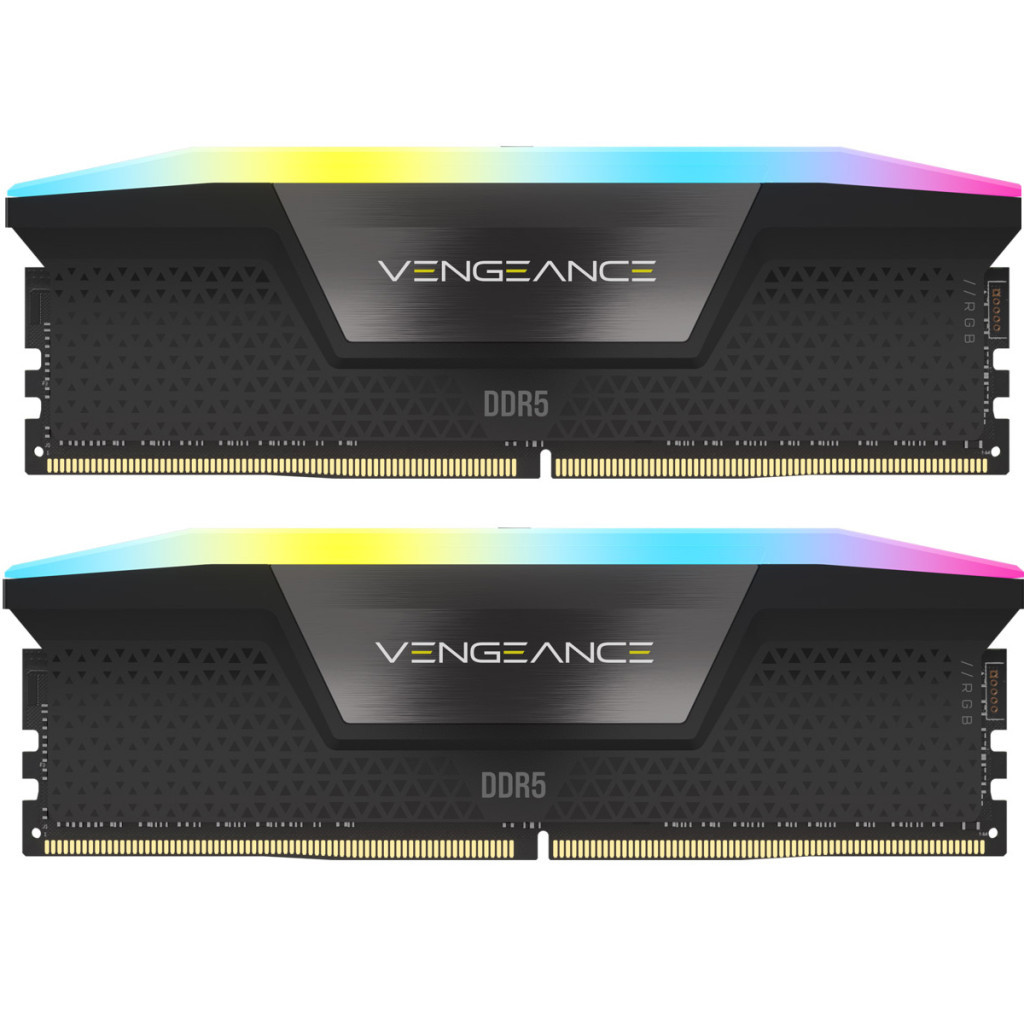 Модуль пам%27яті для комп%27ютера DDR5 96GB (2x48GB) 6400 MHz Vengeance RGB Black Corsair (CMH96GX5M2B6400C32) Модуль пам%27яті для комп%27ютера DDR5 96GB (2x48GB) 6400 MHz Vengeance RGB Black Corsair (CMH96GX5M2B6400C32)