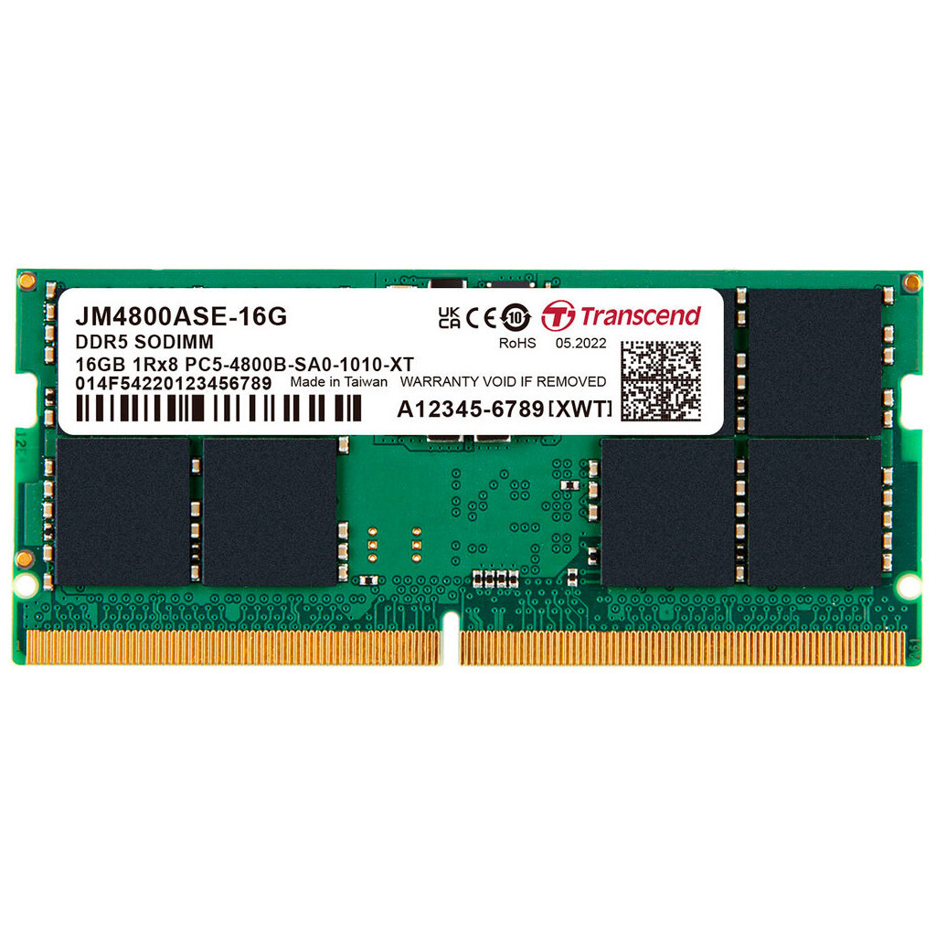 Модуль пам%27яті для ноутбука SoDIMM DDR5 16GB 4800 MHz JetRam Transcend (JM4800ASE-16G)