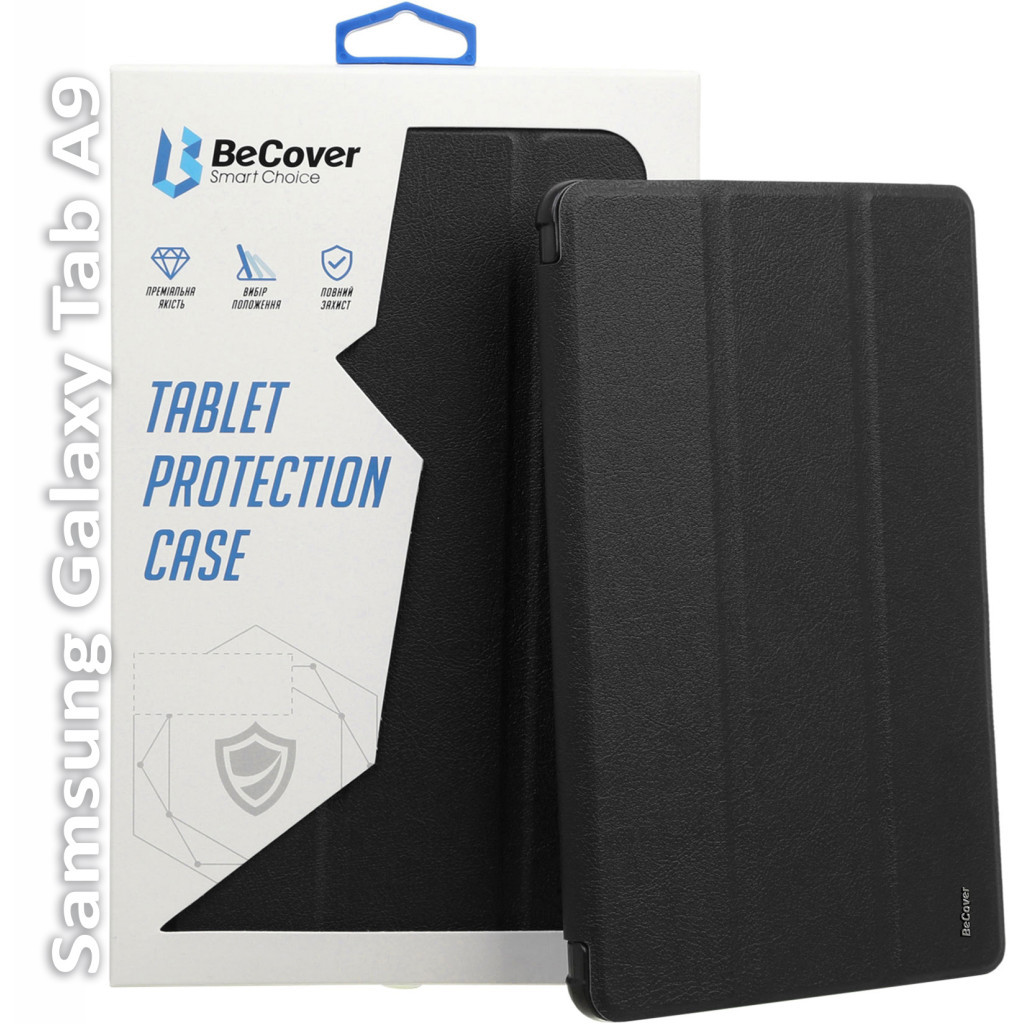 Чохол до планшета BeCover Smart Case Samsung Tab A9 SM-X115 8.7" Black (709902) - фото 1 Чохол до планшета BeCover Smart Case Samsung Tab A9 SM-X115 8.7" Black (709902) - фото 1