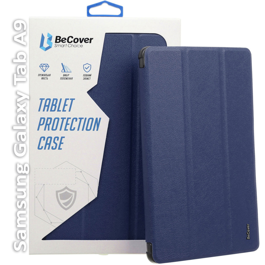 Чохол до планшета BeCover Smart Case Samsung Tab A9 SM-X115 8.7" Deep Blue (709903) - фото 1 Чохол до планшета BeCover Smart Case Samsung Tab A9 SM-X115 8.7" Deep Blue (709903) - фото 1