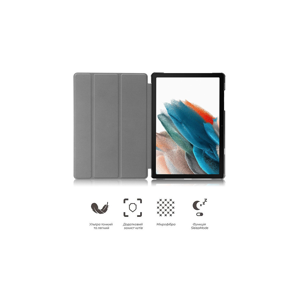 Чохол до планшета BeCover Smart Case Samsung Tab A9 SM-X115 8.7" Gray (709909) - фото 6 Чохол до планшета BeCover Smart Case Samsung Tab A9 SM-X115 8.7" Gray (709909) - фото 6