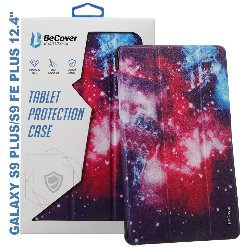 Чохол до планшета BeCover Smart Case Samsung Tab S9 Plus (SM-X810/SM-X816)/S9 FE Plus (SM-X610/SM-X616) 12.4" Space (710382) - фото 1