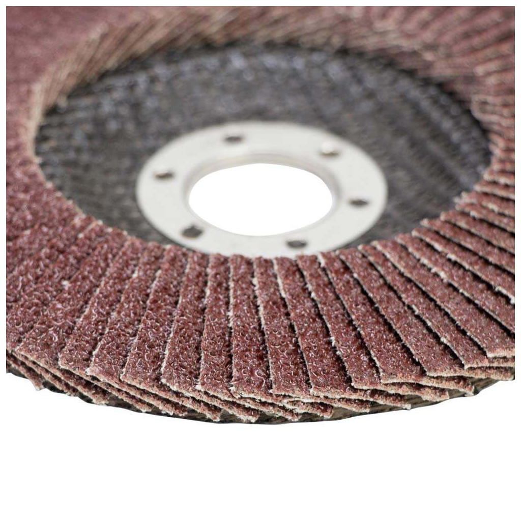 Круг зачистний Sigma пелюстковий торцевий Т29 (конічний) 125мм P40 (9172621) - фото 4 Круг зачистний Sigma пелюстковий торцевий Т29 (конічний) 125мм P40 (9172621) - фото 4