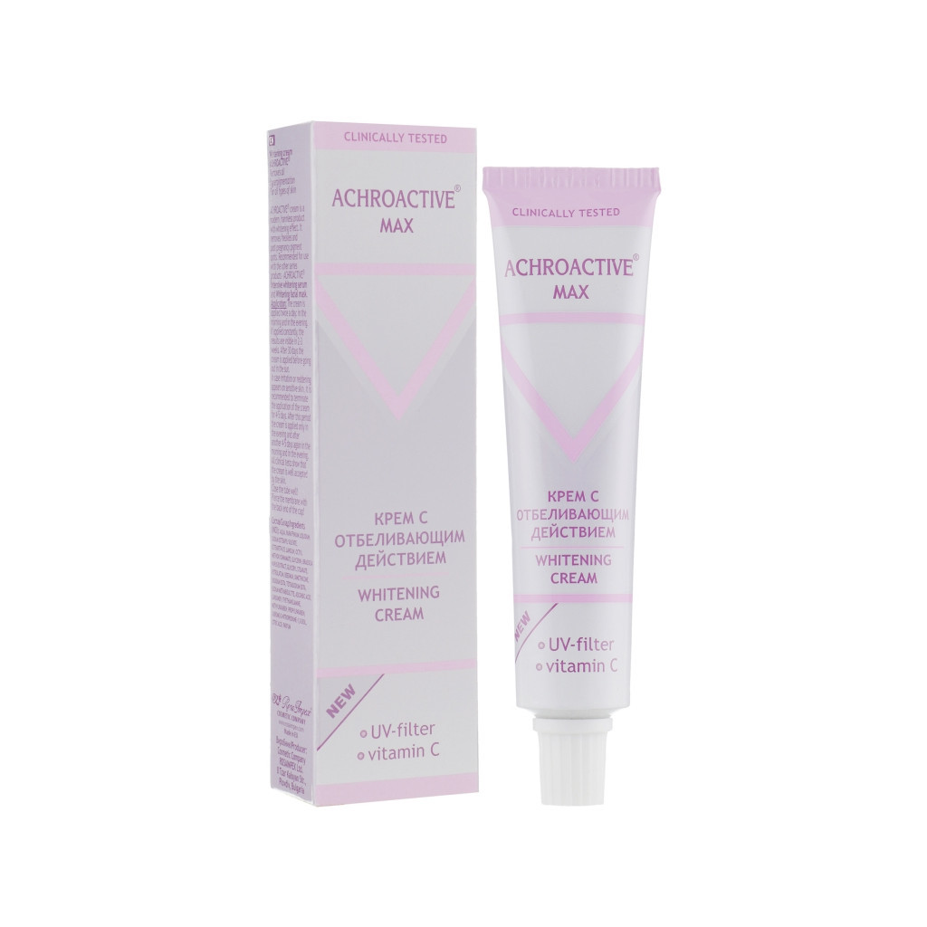Крем для обличчя Achroactive Max Whitening Cream Відбілювальний 45 мл (3800010502313) - фото 1 Крем для обличчя Achroactive Max Whitening Cream Відбілювальний 45 мл (3800010502313) - фото 1