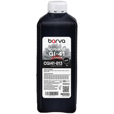 Чорнило Barva Canon GI-41 PGBK 1 л, Pigm., Black (CGI41-813) - фото 1
