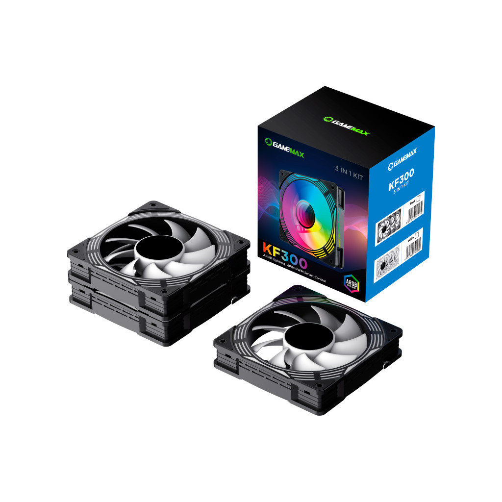 Кулер до корпусу Gamemax KF300 BK - фото 6 Кулер до корпусу Gamemax KF300 BK - фото 6