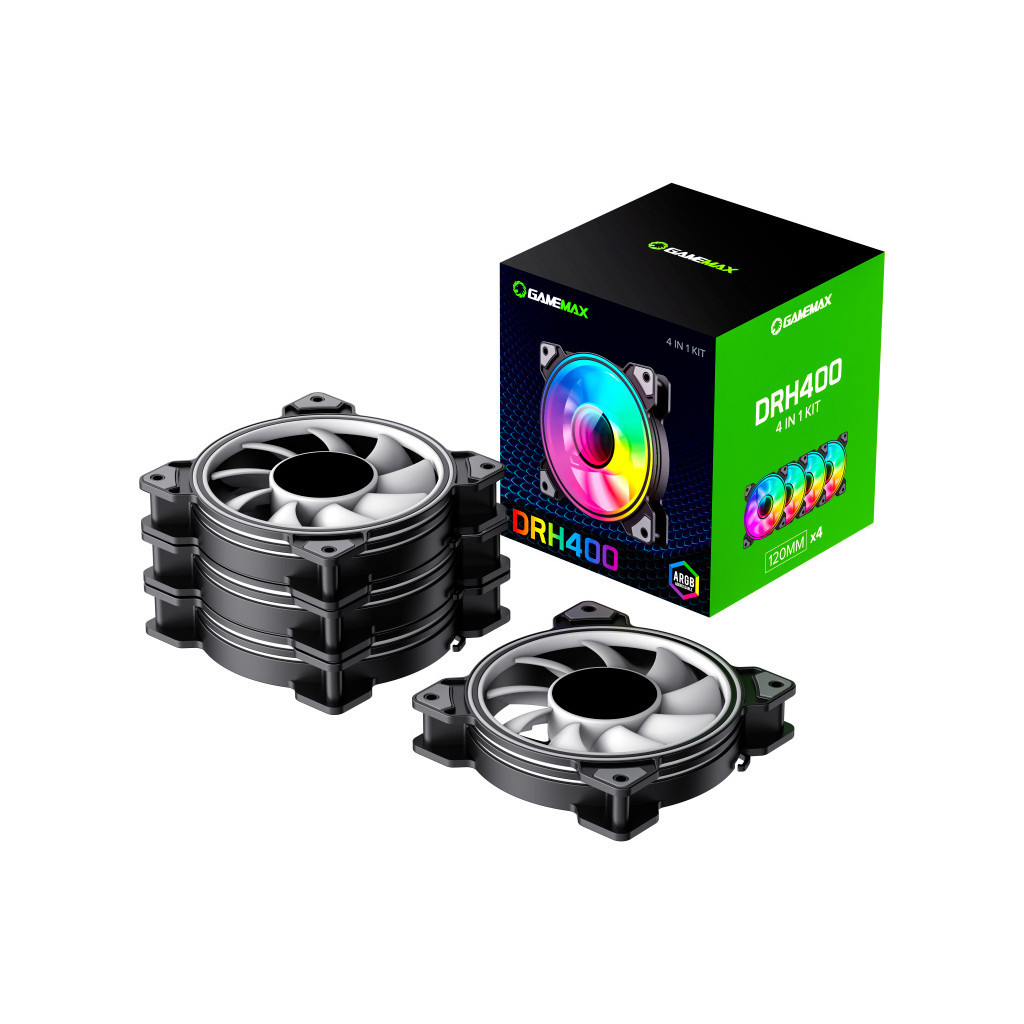 Кулер до корпусу Gamemax DRH400 - фото 7 Кулер до корпусу Gamemax DRH400 - фото 7